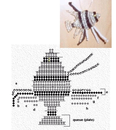 Из бисера схемы рыбки