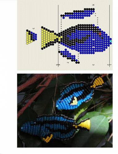 Из бисера схемы рыбки